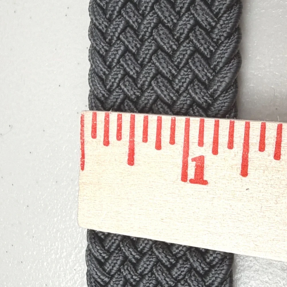 Nike G-Flex Woven Stretch Golf Belt Mens Dark Grey Braided Elastic Webbing